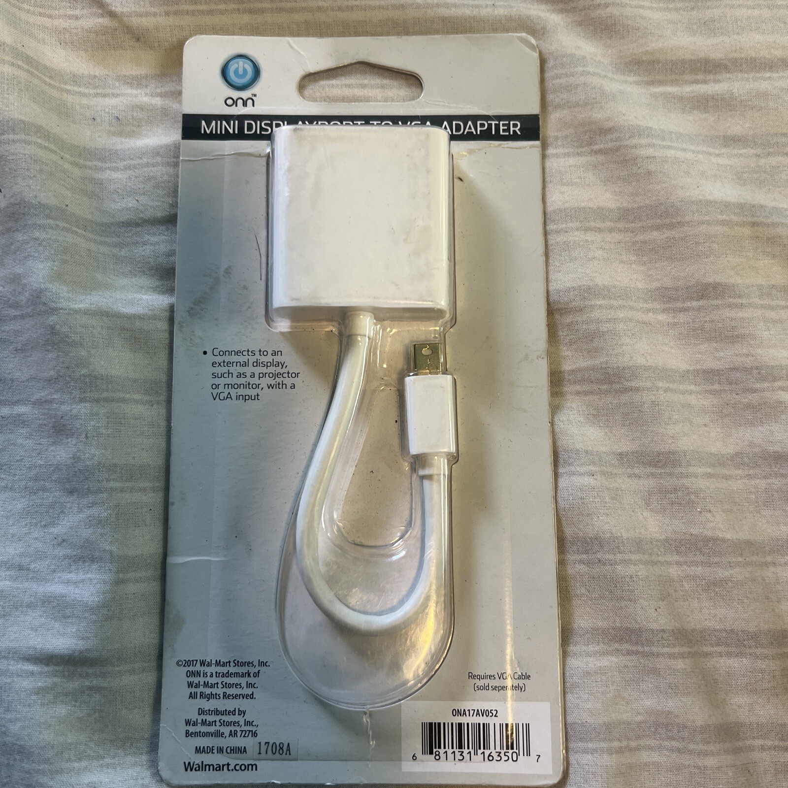 ONN ONA17AV052 Mini DisplayPort to VGA Adapter Mini DP to VGA Display [BIN A1]