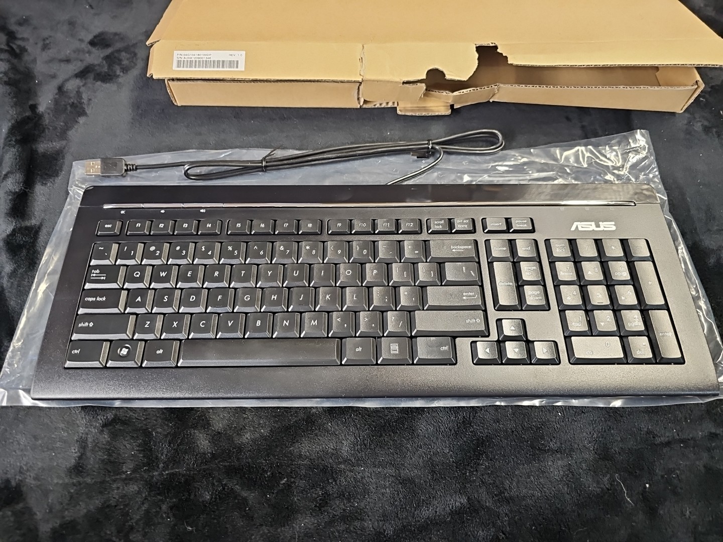 ASUS KB34211 USB Wired Keyboard Multimedia Black