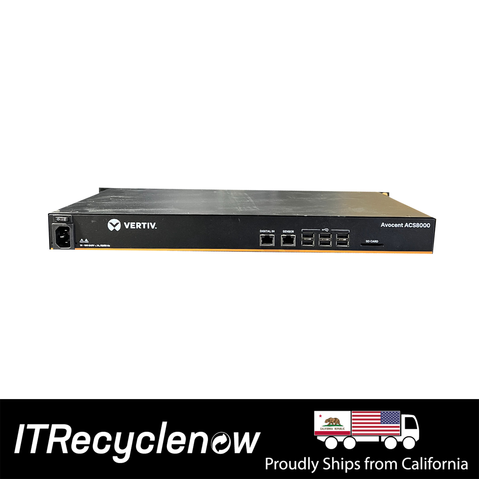 Avocent Vertiv ACS8016SAC Advanced Console Server 16 Port Serial Console Server