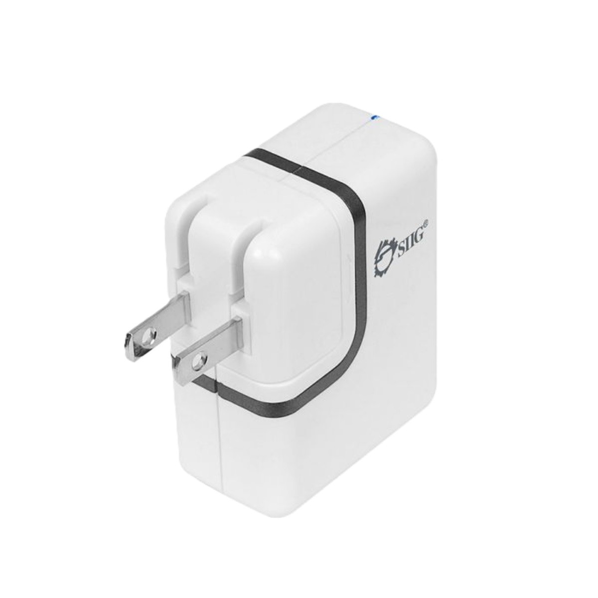 SIIG 2A USB Power Adapter 2-Port 5V DC 2 A For USB Device AC-PW0912-S1