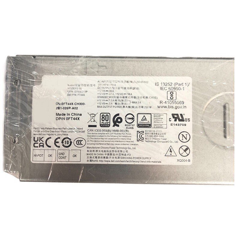 For Alienware R13 R14 T3660 H750EPS-00 750W Power Supply M92DC M2G8X MP23Y NW4C3