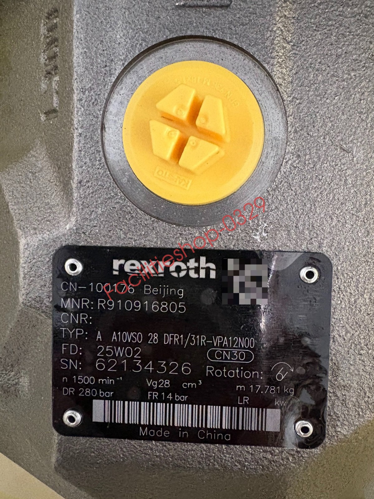 Rexroth R910916805 A10VSO28DFR1/31R-VPA12N00 Displacement Pump DHL/FedEx