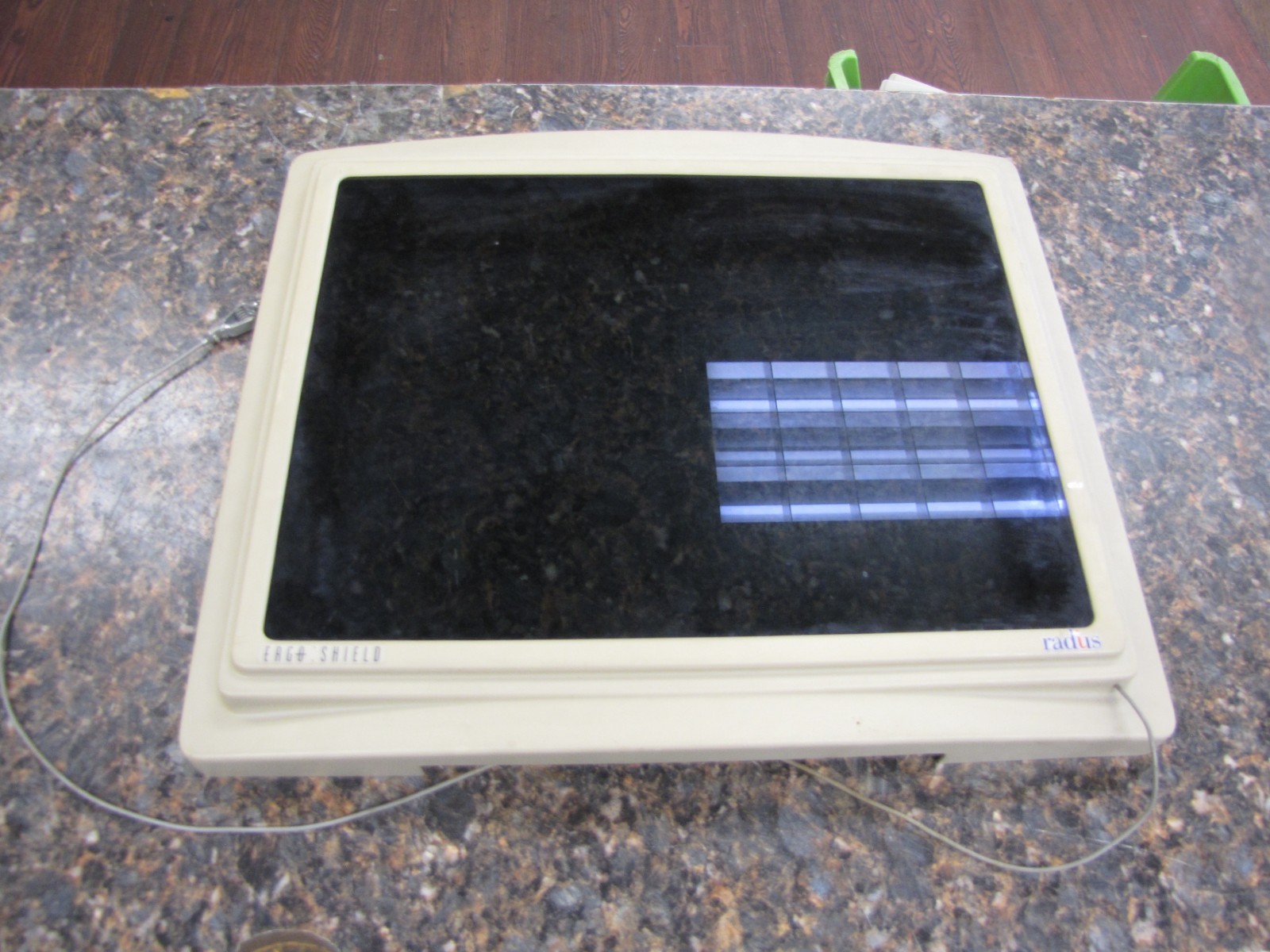 Vintage Radius 20" Ergo Shield Monitor Screen Protector - Rare Unit