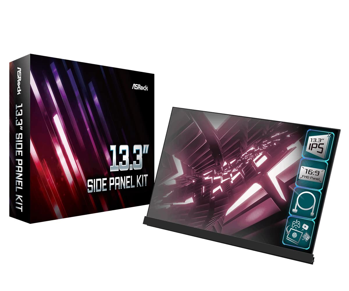 ASRock 13.3 Inch Full HD LCD Panel Kit For Side Panel Japan
