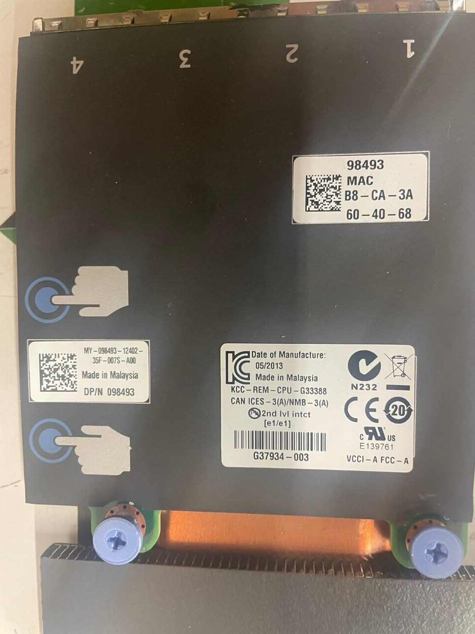 DELL 098493 Intel X540/ I350 Quad-Port Network Daughter Card Dual 10Gb RJ-45