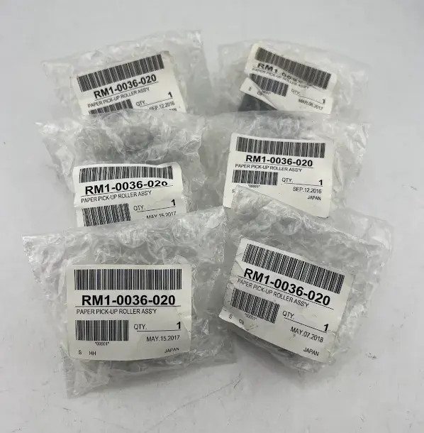 LOT OF 6 HP REPLACEMENT PAPER PICK-UP ROLLER RM1-0036-020 FOR HP LASERJET