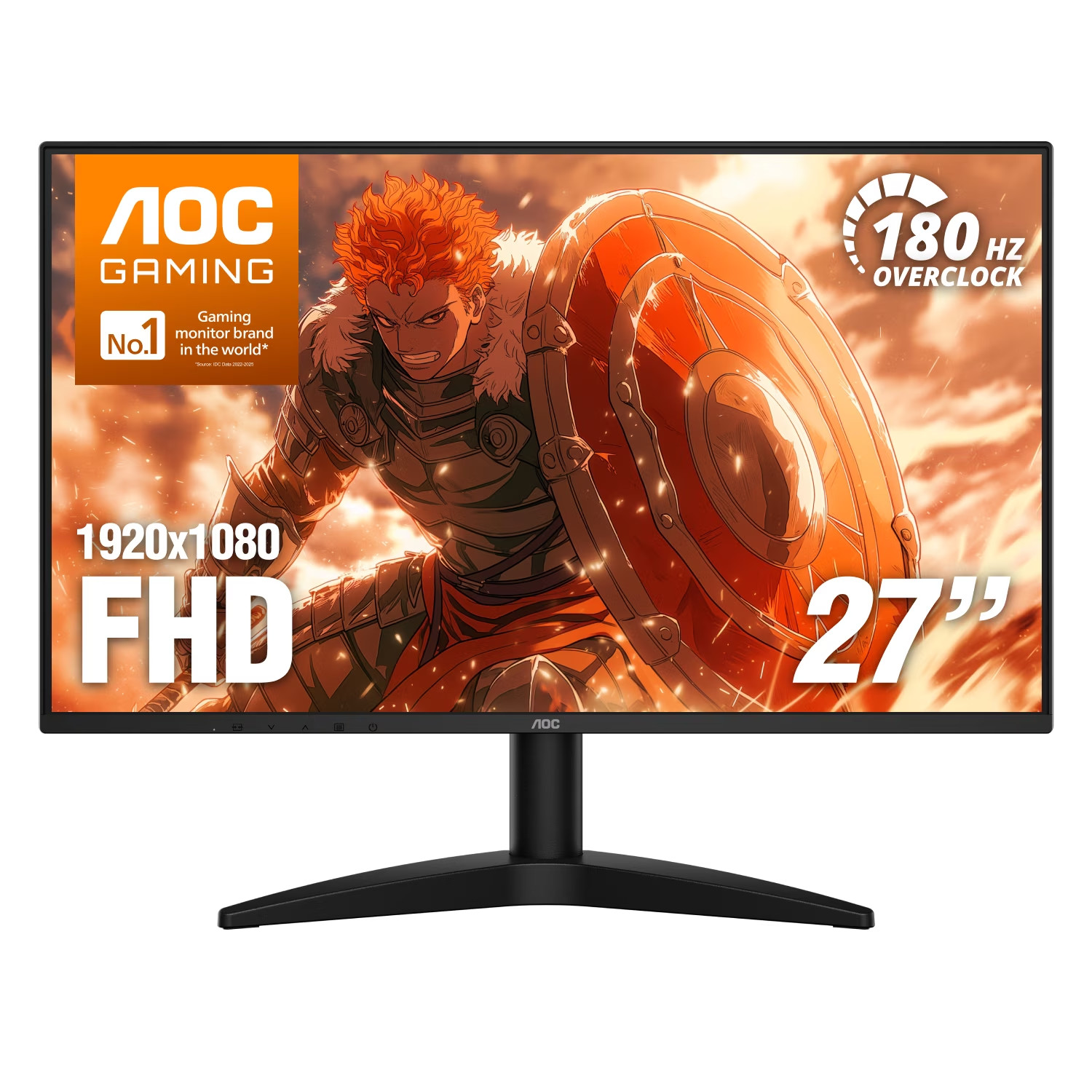 AOC G27MC36N 27" Gaming Monitor FHD 180Hz Monitor HDMI & DP Port - BLACK NEW