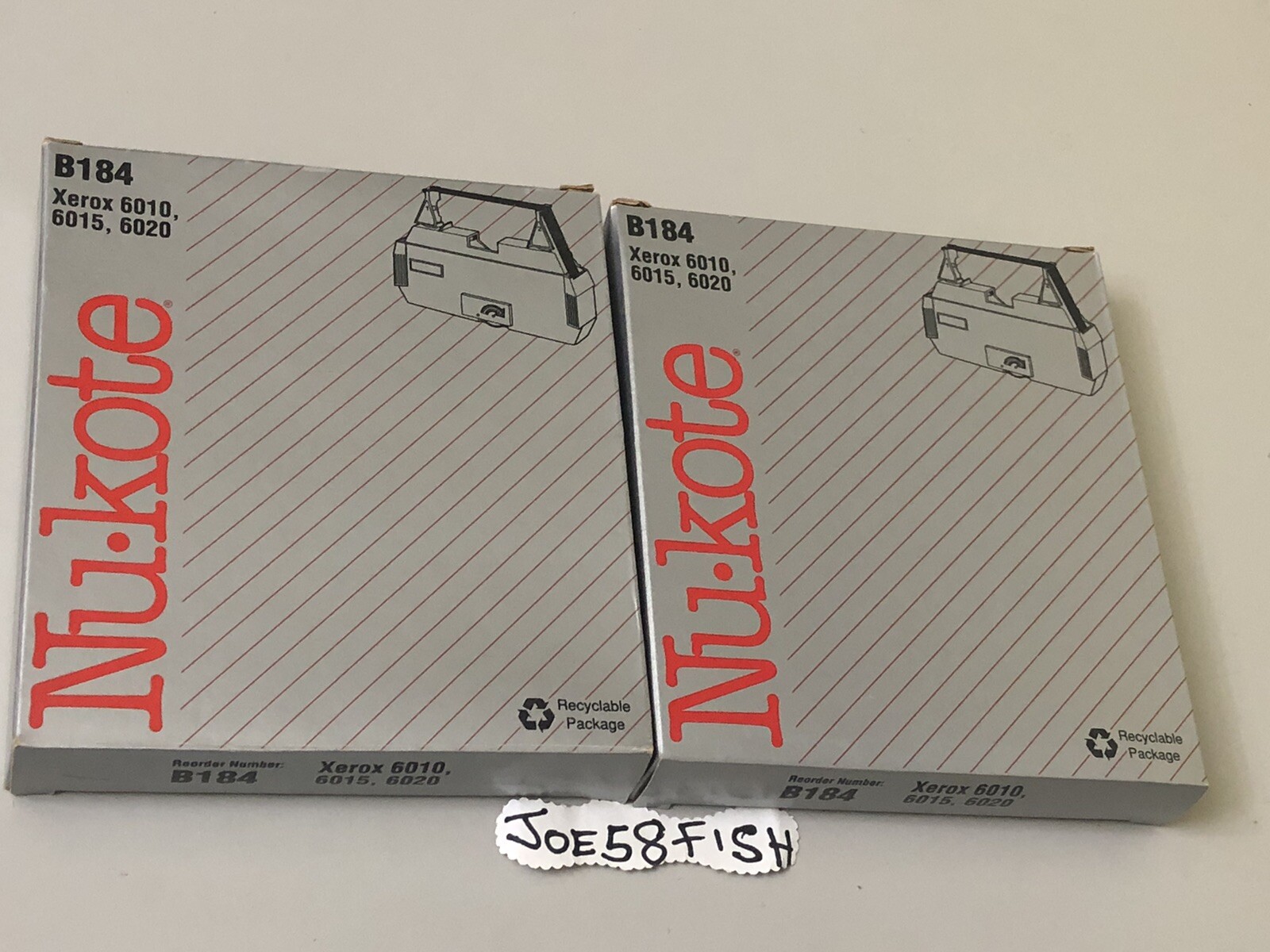 Lot Of 2 Nu Kote Replacement Ribbon B184 - for Xerox 6010, 6015, 6020✅✅✅