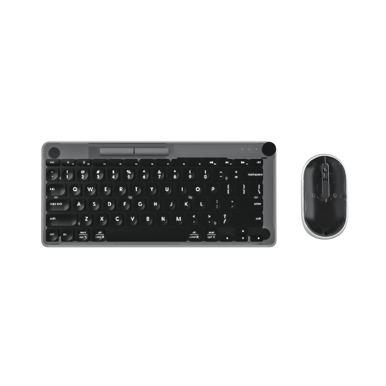Incipio ICPC001 Translucent Slim Wireless Keyboard and Mouse Combo, 2.4 Ghz