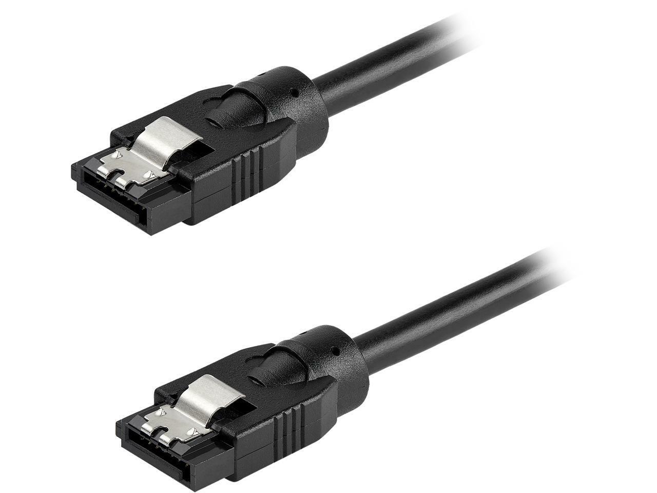 StarTech.com SATRD30CM 12 Inch (30cm) Round SATA Cable - Latching Connectors - 6
