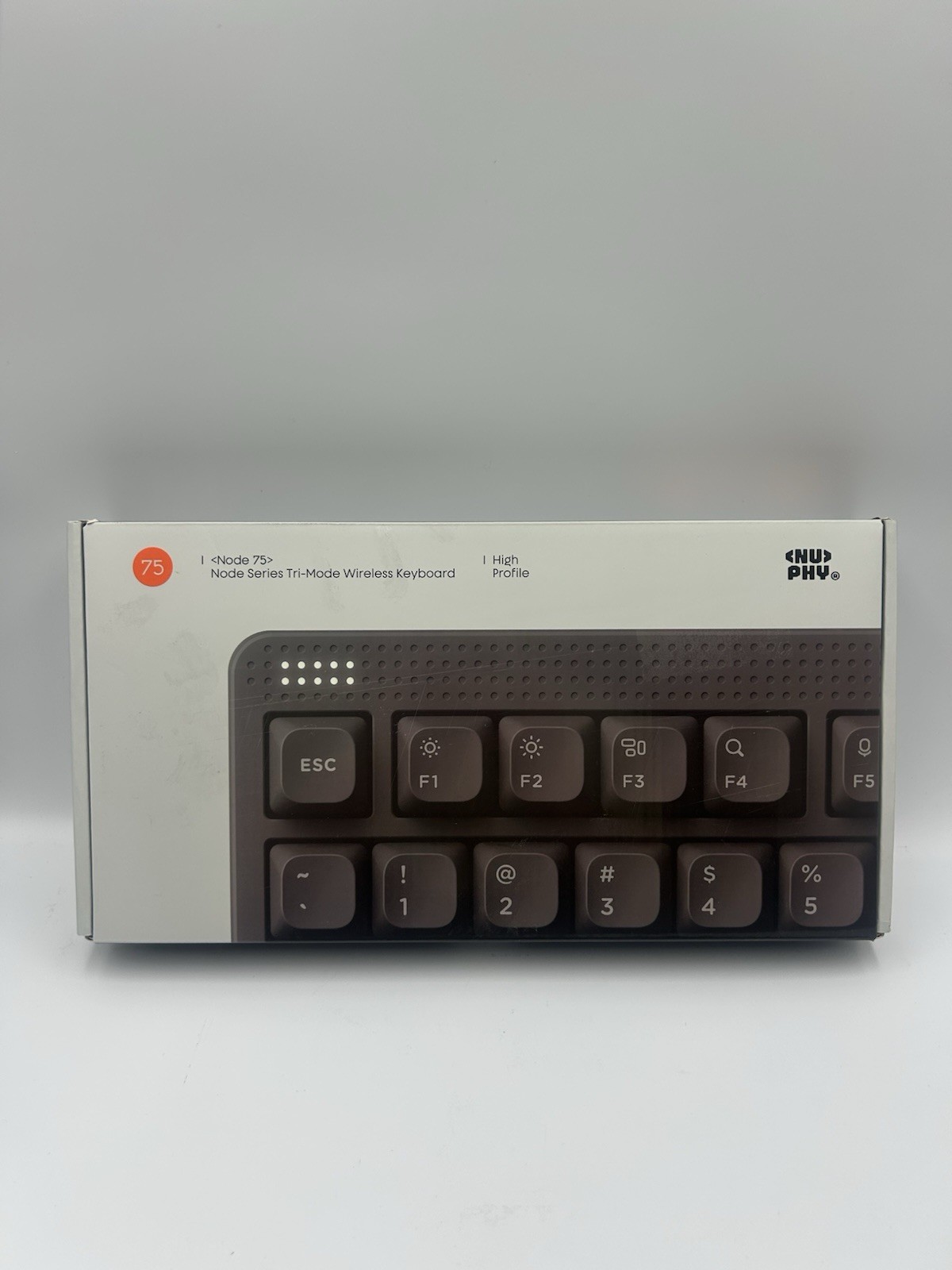 NuPhy Node 75 Low Profile Wireless Mechanical Keyboard - Ink Gray  - Brown Max