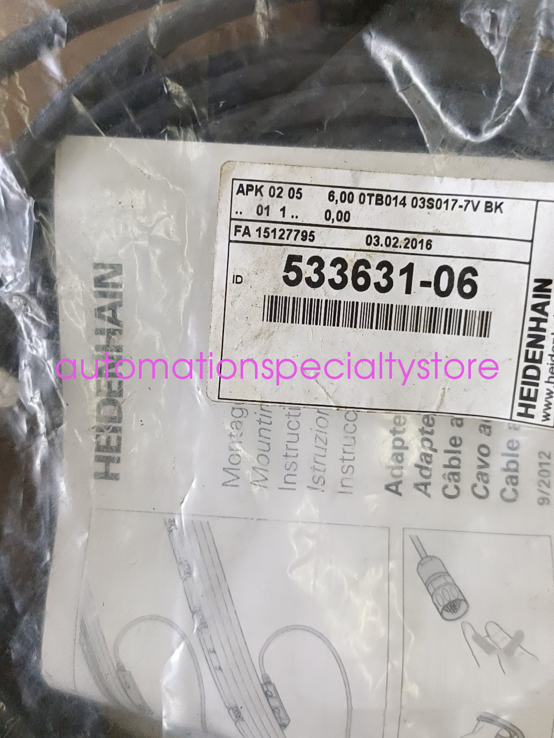 1PC Brand New Heidenhain 533631-06 Encoder Cable Via DHL or Fedex