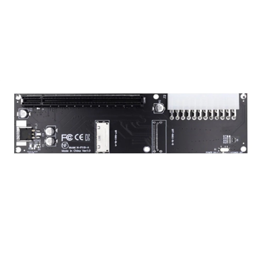Oculink SFF-8612 8X to PCIE X16 PCI-Express Adapter with ATX 24Pin  Port9736