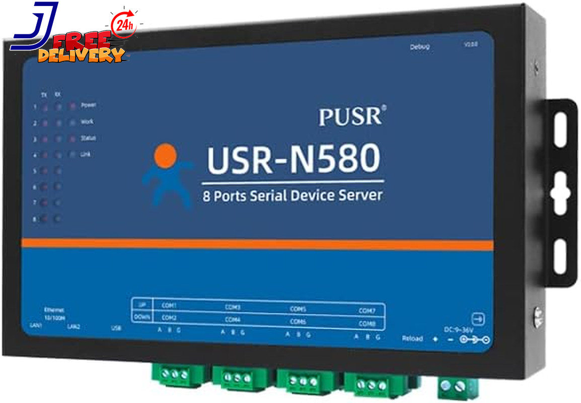 8 Ports MQTT Modbus Gateway Support SSL/TLS Edge Computing RS485 serial to ether