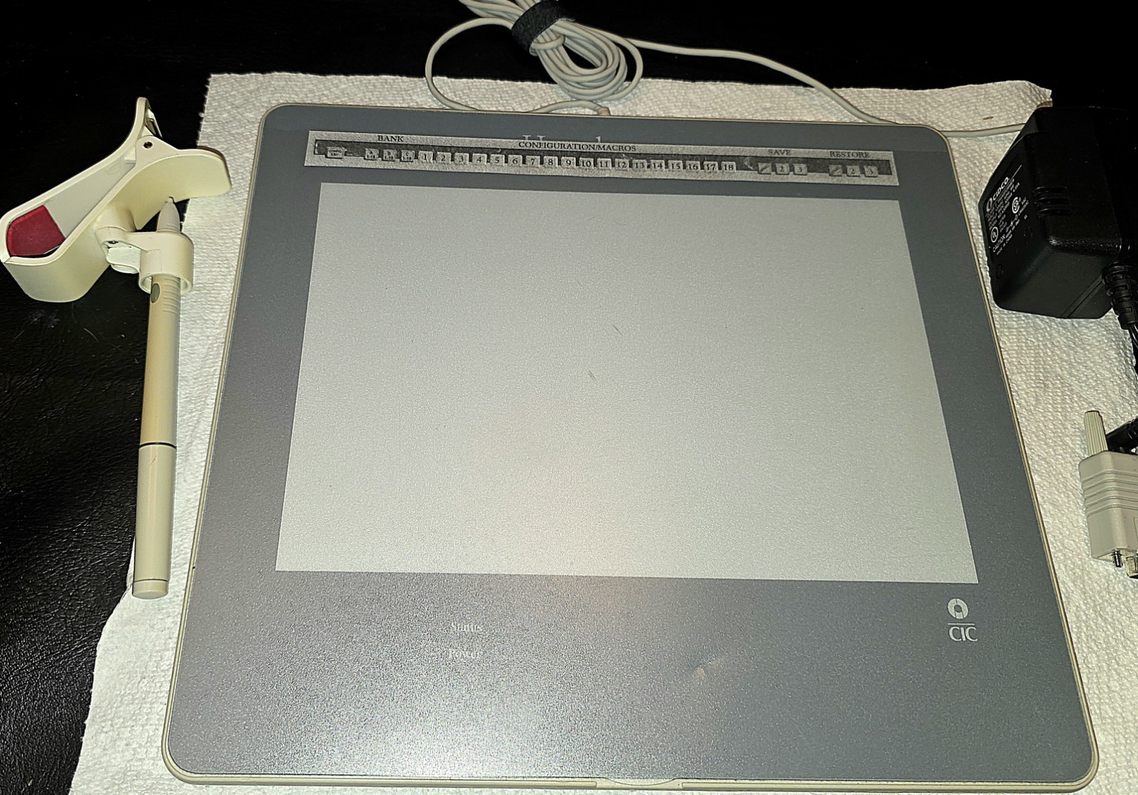 Vintage CalComp Drawing Slate II Graphics  Tablet Board Model 32090