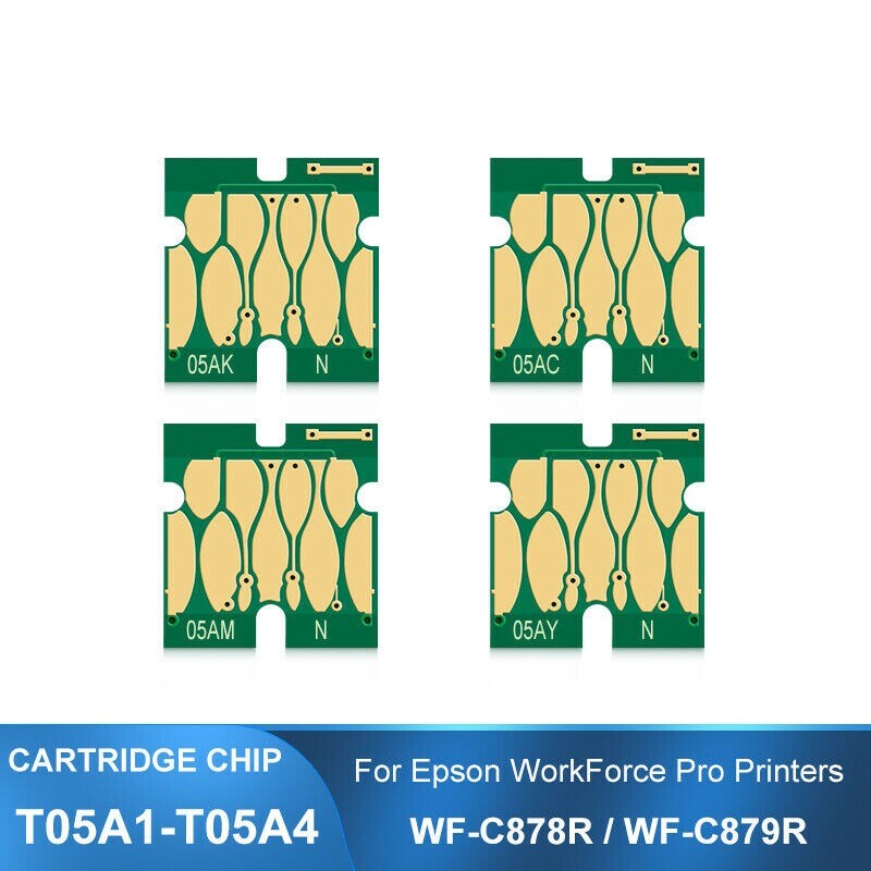 4PC T05A1 - T05A4  for Pro WF-C878R WF-C879R Compatible Ink Cartridge Chip