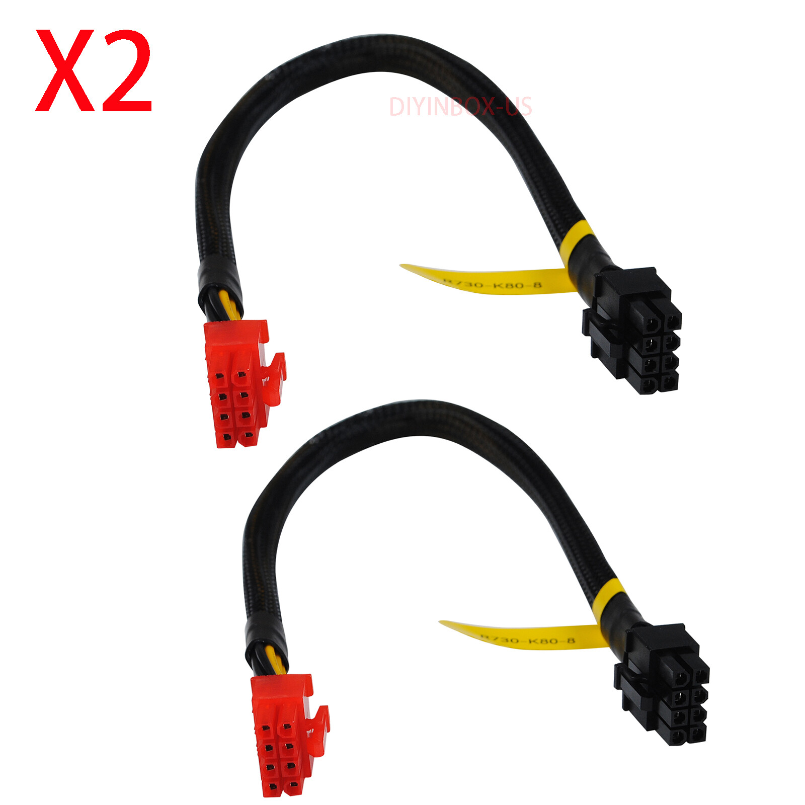 X2 PCIE GPU 8Pin to 8Pin Power Cable Fo DELL R730 to Nvidia K80/M40/M60/P40/P100