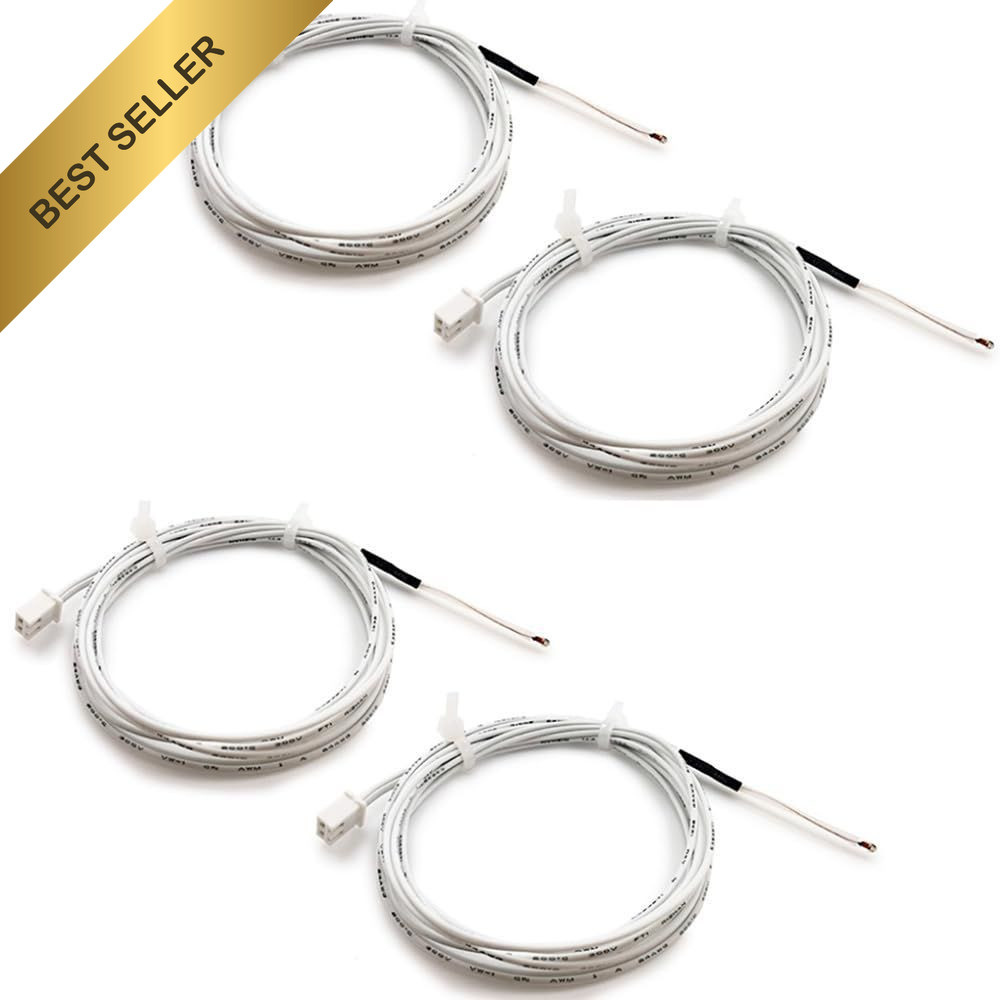 4 Pcs Ender 3 Thermistor 1m NTC 100K 3950 Temp Sensor For Creality 3D Printer