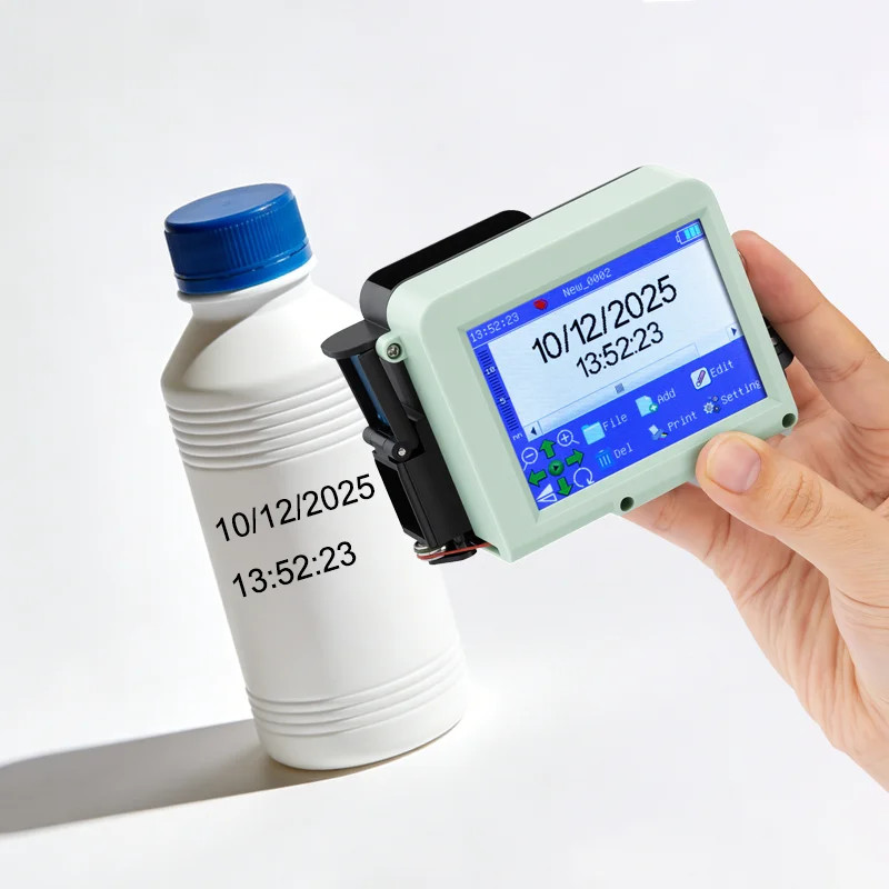 12.7mm Mini Handheld Inkjet Printer Prints Production Date and Batch on Cartons