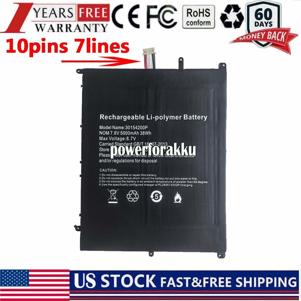 New Li-Polymer 7.6V 4500mAhBattery For CHUWI LincPlus P1 31160201P 34160201P US