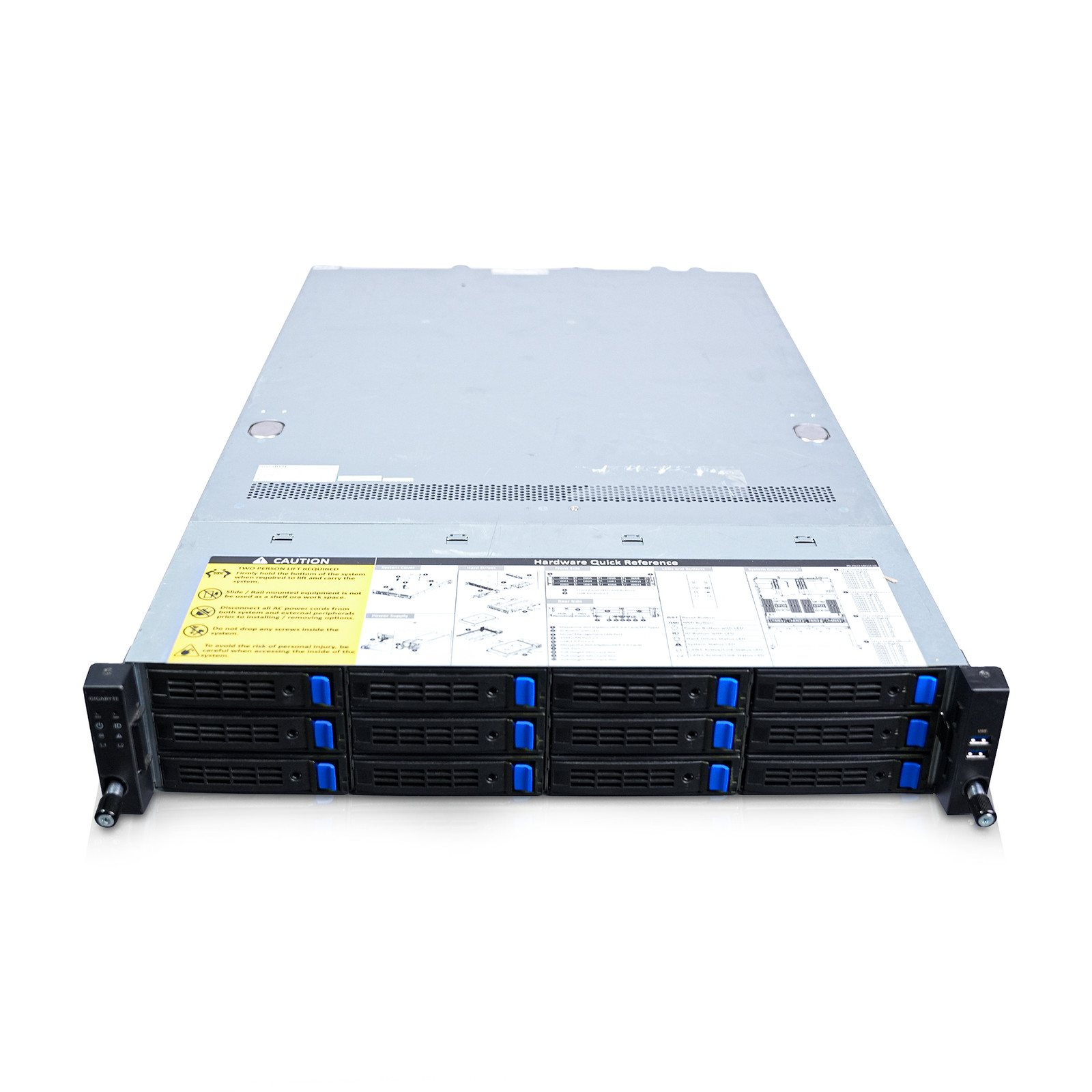 Gigabyte R282-Z93 2U Server 2x EPYC 7H12 64-Core (128 Total) 1x SAS39xx 12x3.5"