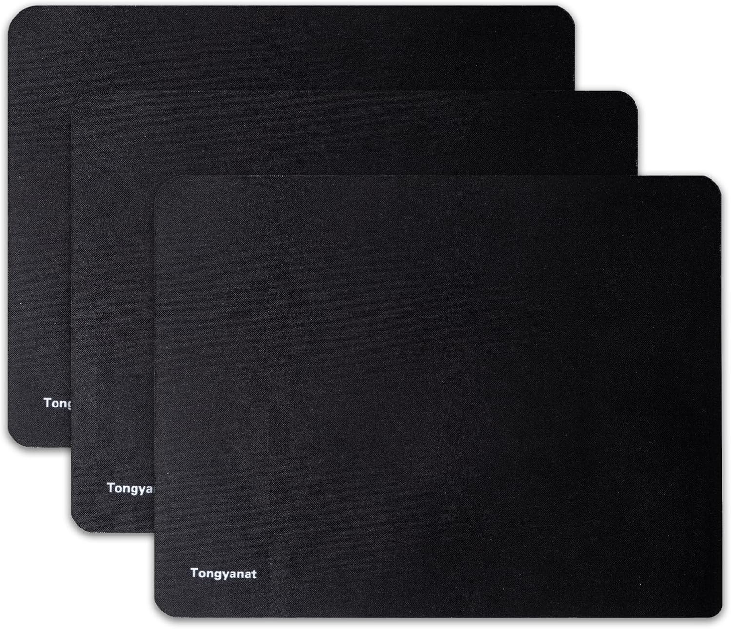 3 Pack Mouse Pad, Ultra-Smooth Gaming Mousepad, Non-Slip Rubber Base, Waterproof