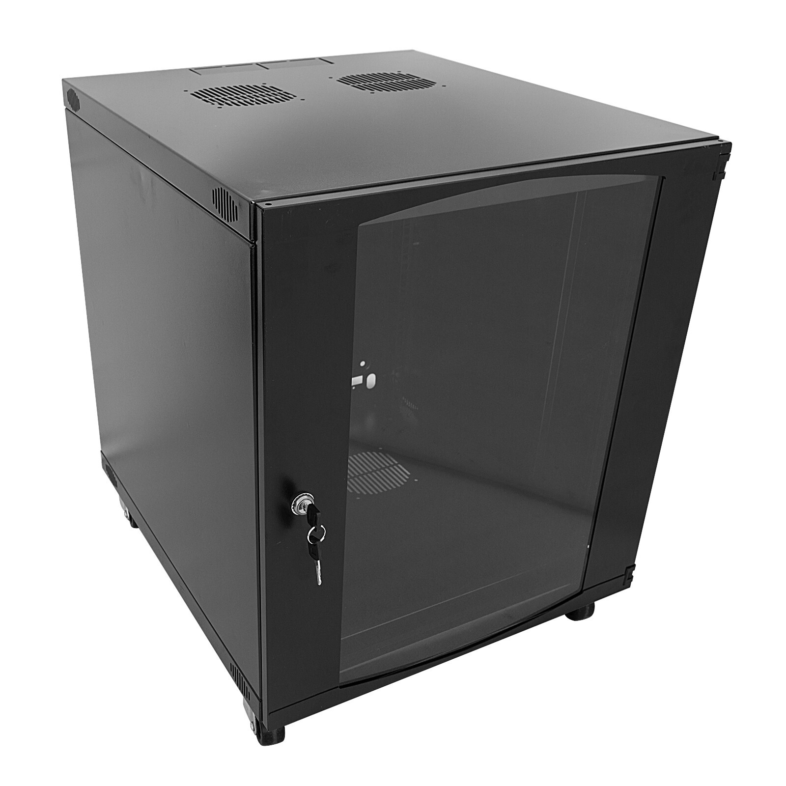 Raising Electronics 12U Wall Mount Network Server Cabinet Glass Door 600MM Deep