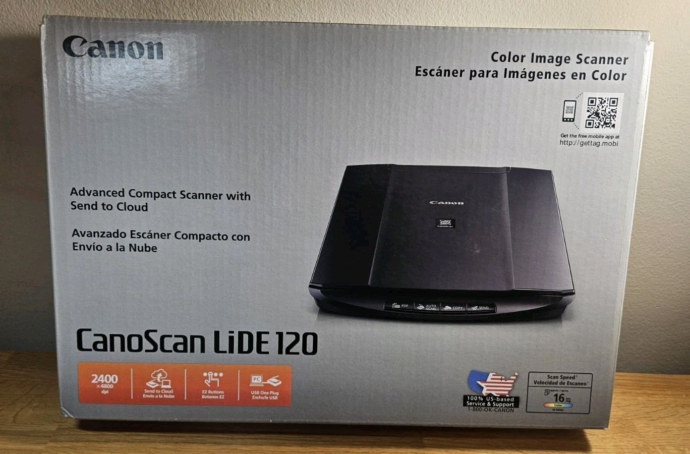 New Canon CanoScan LiDE 120 Color Image Flatbed Scanner 