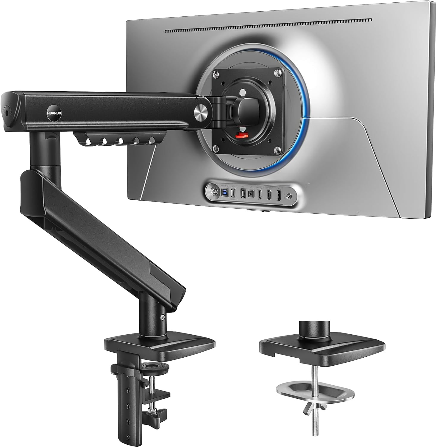Flowlift™ Pro Monitor Arm for 13–32" Screens, Mechaspring Monitor Mount, Fully-A