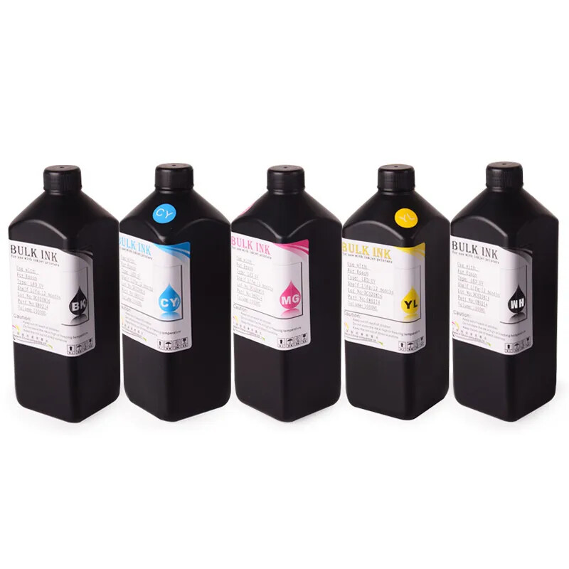 7btl*1000ML Universal Hard LED UV Ink for Epson DX5 DX7 TX800 UV Flatbed Printer