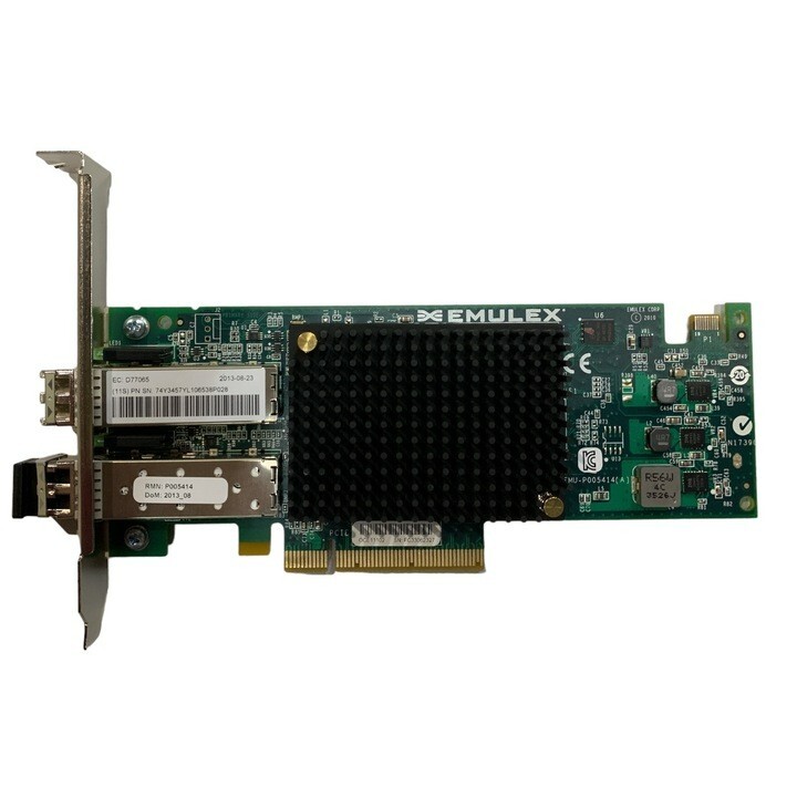 EMU-P005414 IBM Emulex 2-Port SFP 10Gbps PCIe Virtual Fabric Server Network Adap