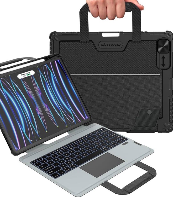 Nillkin Bluetooth Keyboard Case with Haldle for iPad Air 13 inch M4/M3/M2