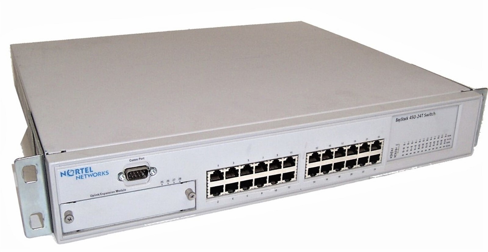 NORTEL BAYSTACK MODEL 450 24T SWITCH 24 PORT RACK UNIT SCHOOL SURPLUS