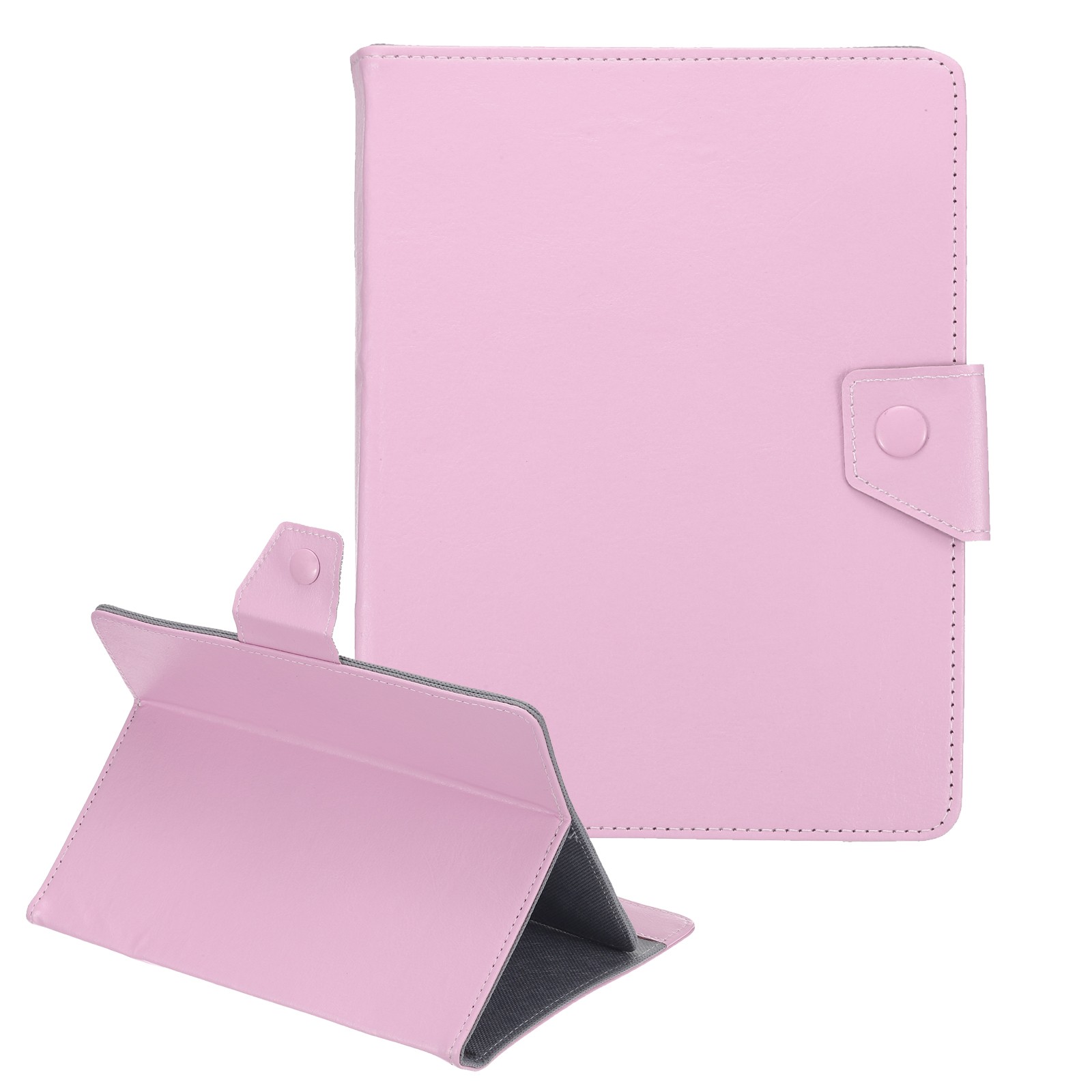 Universal 8 Inch Tablet Case, Protective Folio PU Leather Shell Case, Pink