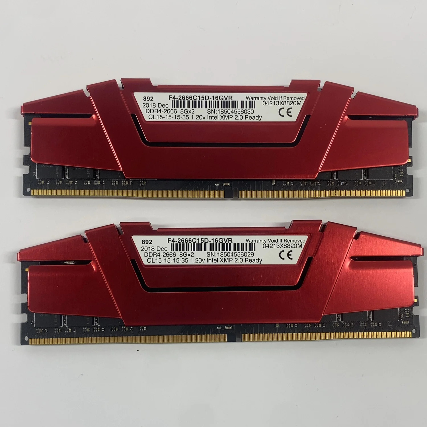 G.Skill Ripjaws V 16GB (2x8GB) RAM DDR4 2666MHz F4-2666C15D-16GVR