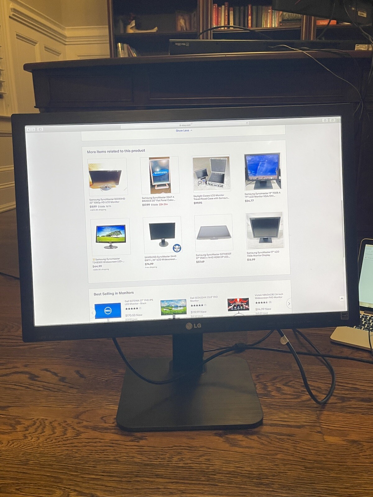 LG Flatron 24EB23PM-B LED 24EB23 24" LED Monitor Black w/Base/VGA WORKING