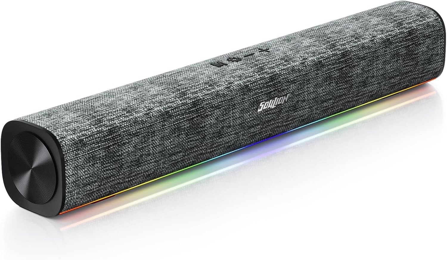 SOULION R100 Plus Bluetooth Speaker with Dynamic LED Light, USB Plug & Play