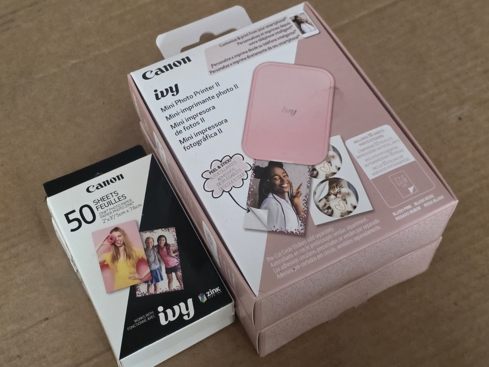 Canon IVY 2 Mini Photo Printer - Blush Pink (5452C017)