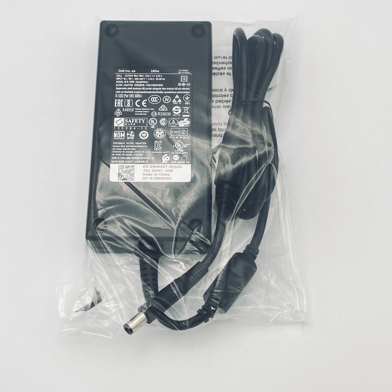NEW Genuine Dell AC Adapter For Alienware M15 R3 M15 R5 Laptop Power Supply 180W