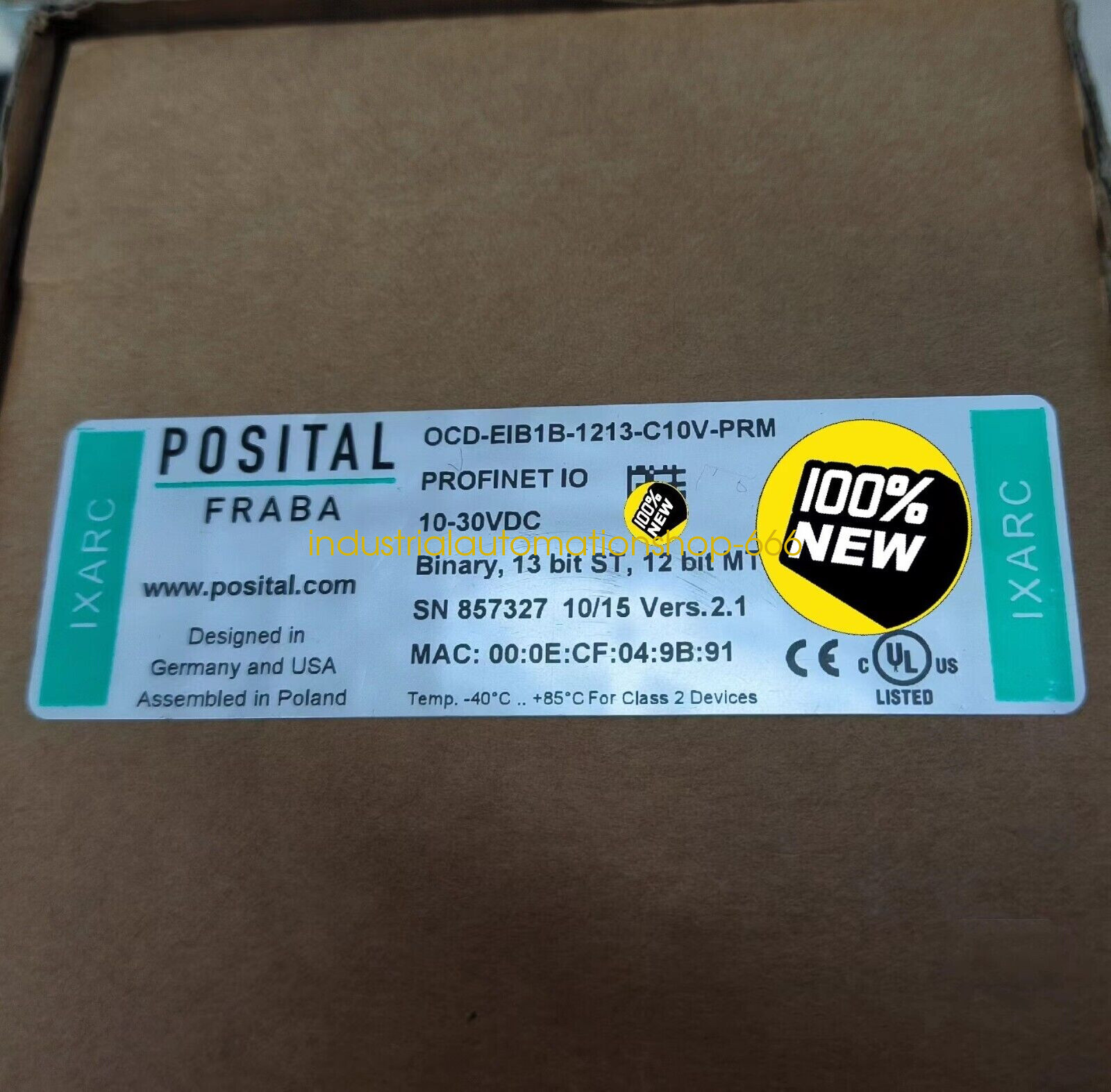 1PCS NEW POSITAL OCD-EIB1B-1213-C10V-PRM encoder Via DHL or FedEX