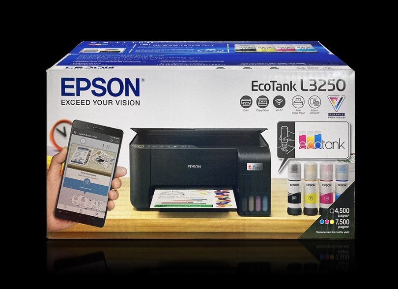 Epson EcoTank L3250 WiFi Ink Tank Printer Scanner Copier 100-240V NEW