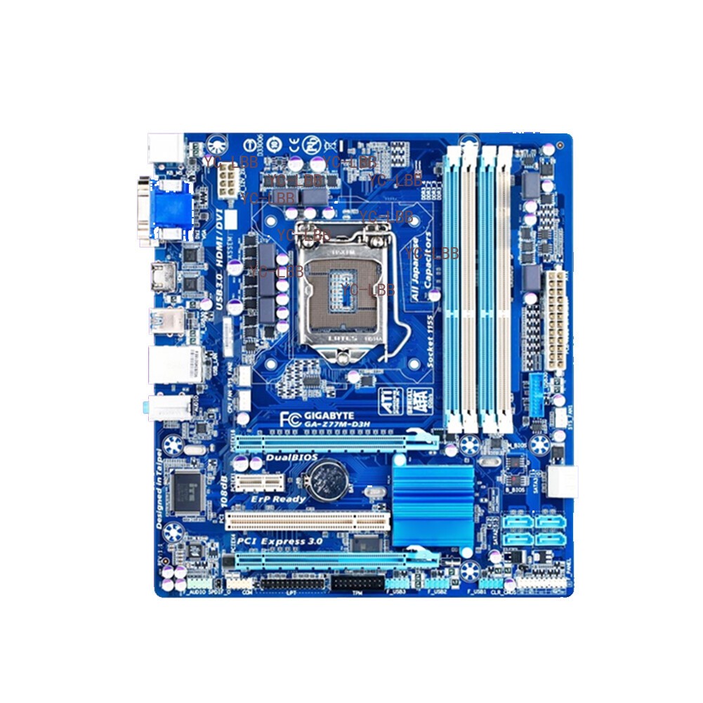 For Gigabyte GA-Z77M-D3H LGA 1155 DDR3 32G Micro ATX Used Motherboard