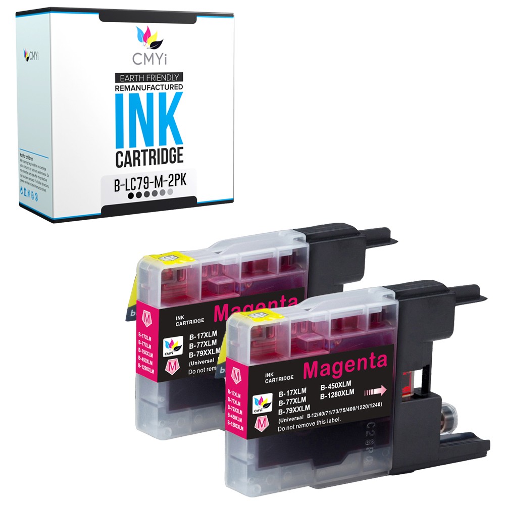 2-Pack Compatible CMYi LC79M Ink Cartridges fits Brother MFC-J6510DW J6910DW