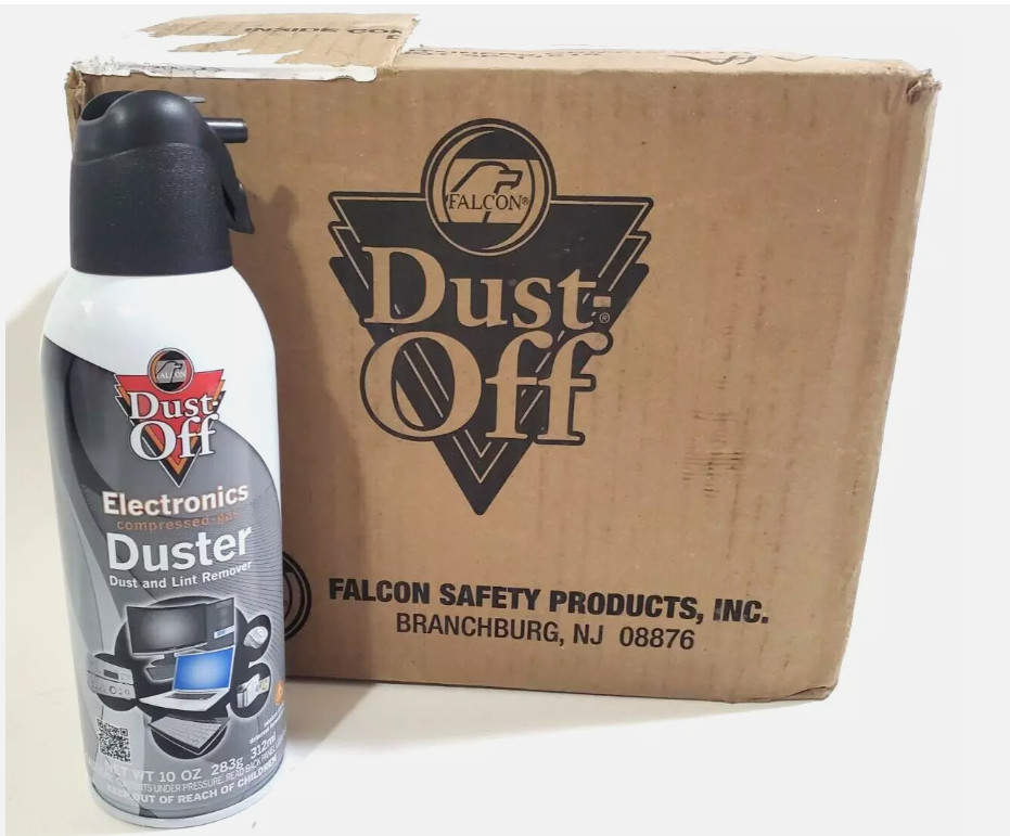 Falcon Dust-Off Compressed Computer Gas Duster 10 oz 12 Cans