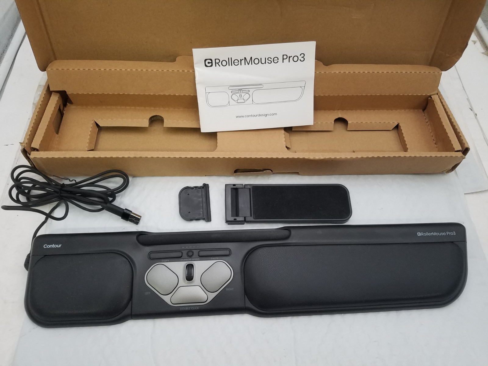 Contour RollerMouse Pro 3 Ergonomic  Unused in open box(Missing 1 set of risers)