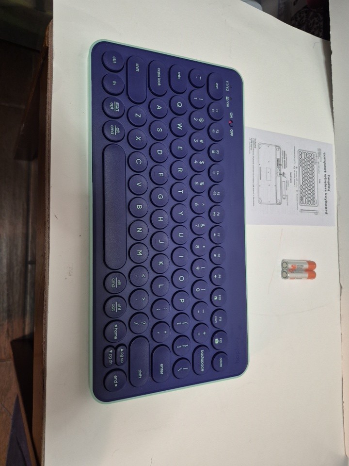Bluetooth Keyboard - heyday  mint green and grey