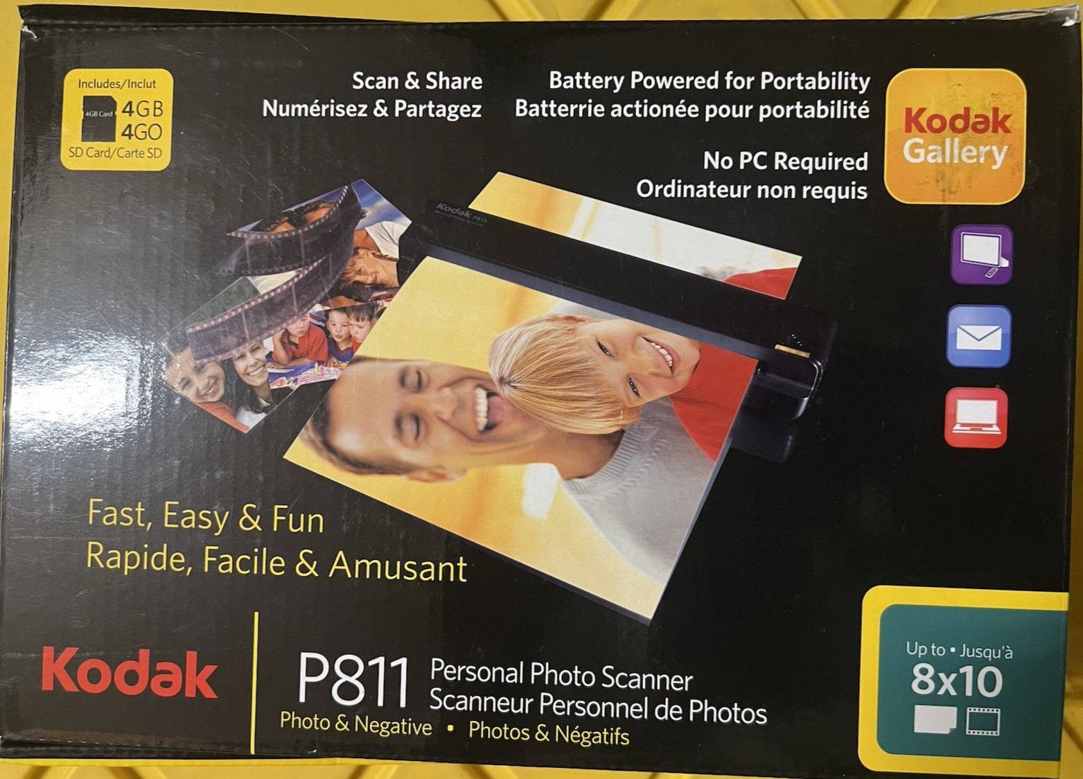 Kodak P811 Handheld Scanner (Purple)