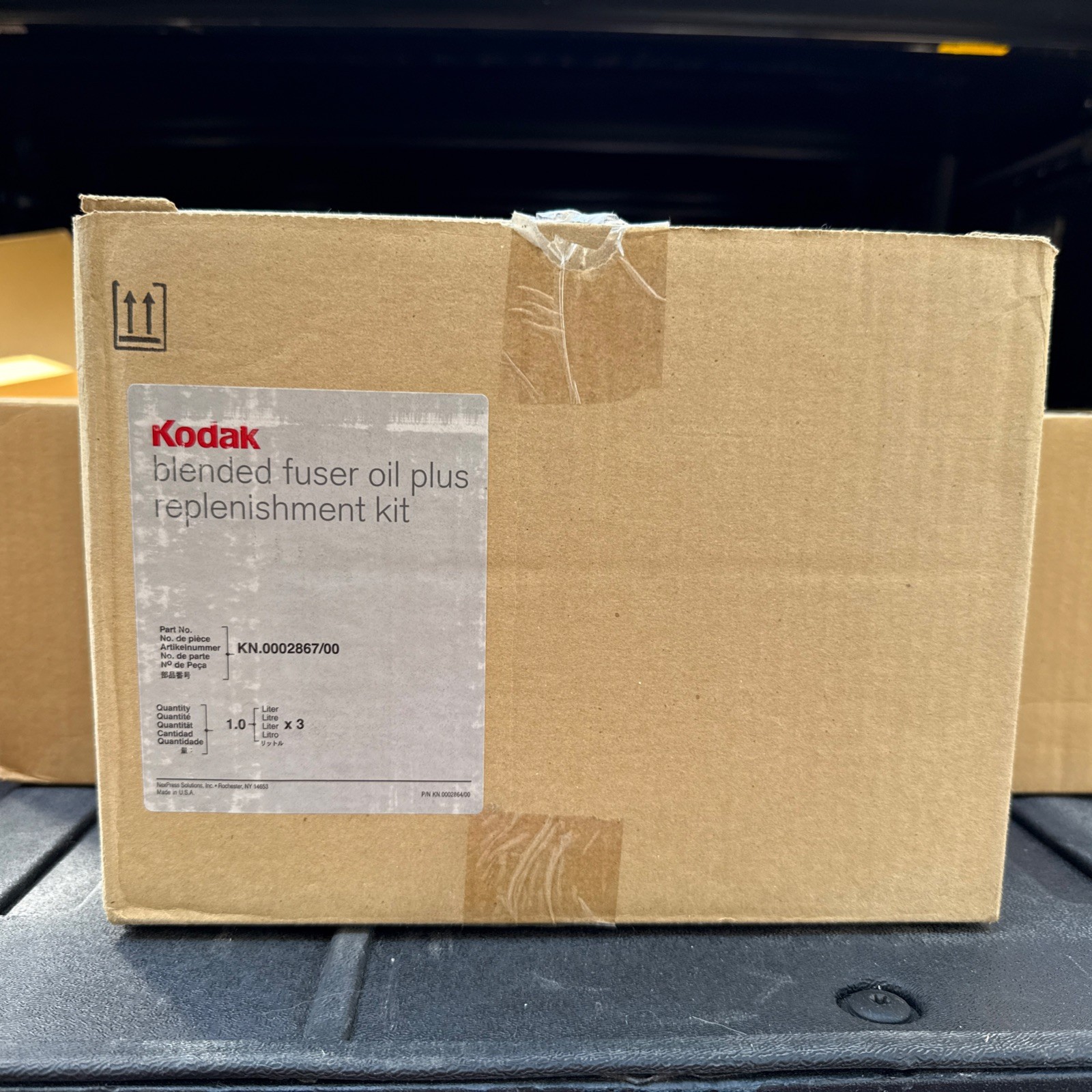 Kodak Blended Fuser Oil Plus Replenishment Kit 0002867/00 (Carton of 2-1 Litre)