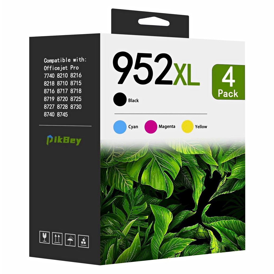952XL Ink Cartridges Combo Pack Replacement for HP 952XL Black 952 Color