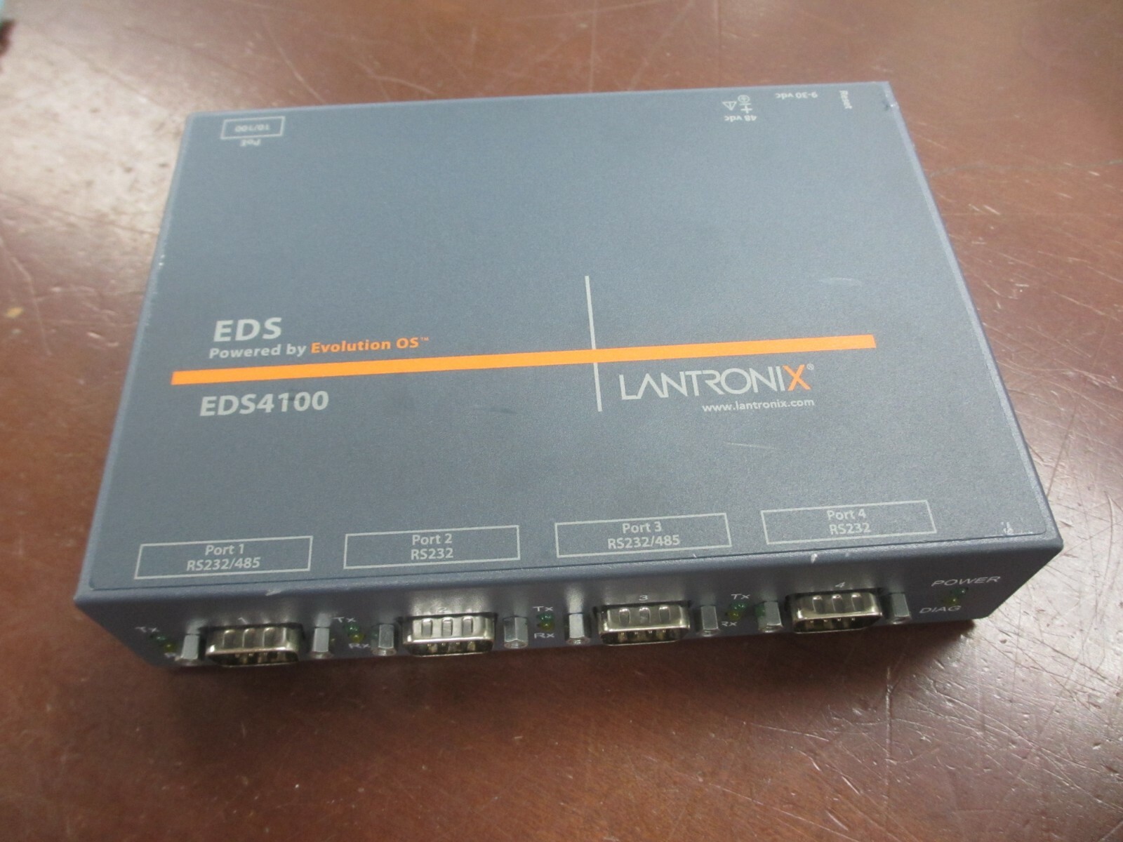 Lantronix EDS4100 4-Port Device Server with PoE ED41000P [NO AC] TESTED